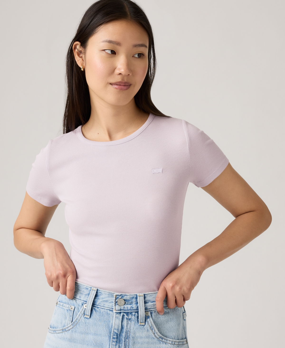 Levi's Women's Hayes Slim-fit Short-sleeve Crewneck T-shirt In Multi