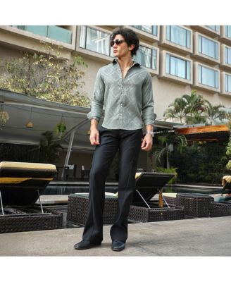 Men's Sage Green Shard-Tactile Shirt