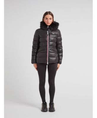 Women's R4D Faux Fur Tricolore Racer Jacket