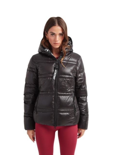 Женская куртка JACK1T R4D Tramline Racer Hooded Puffer, цвет: Чёрный