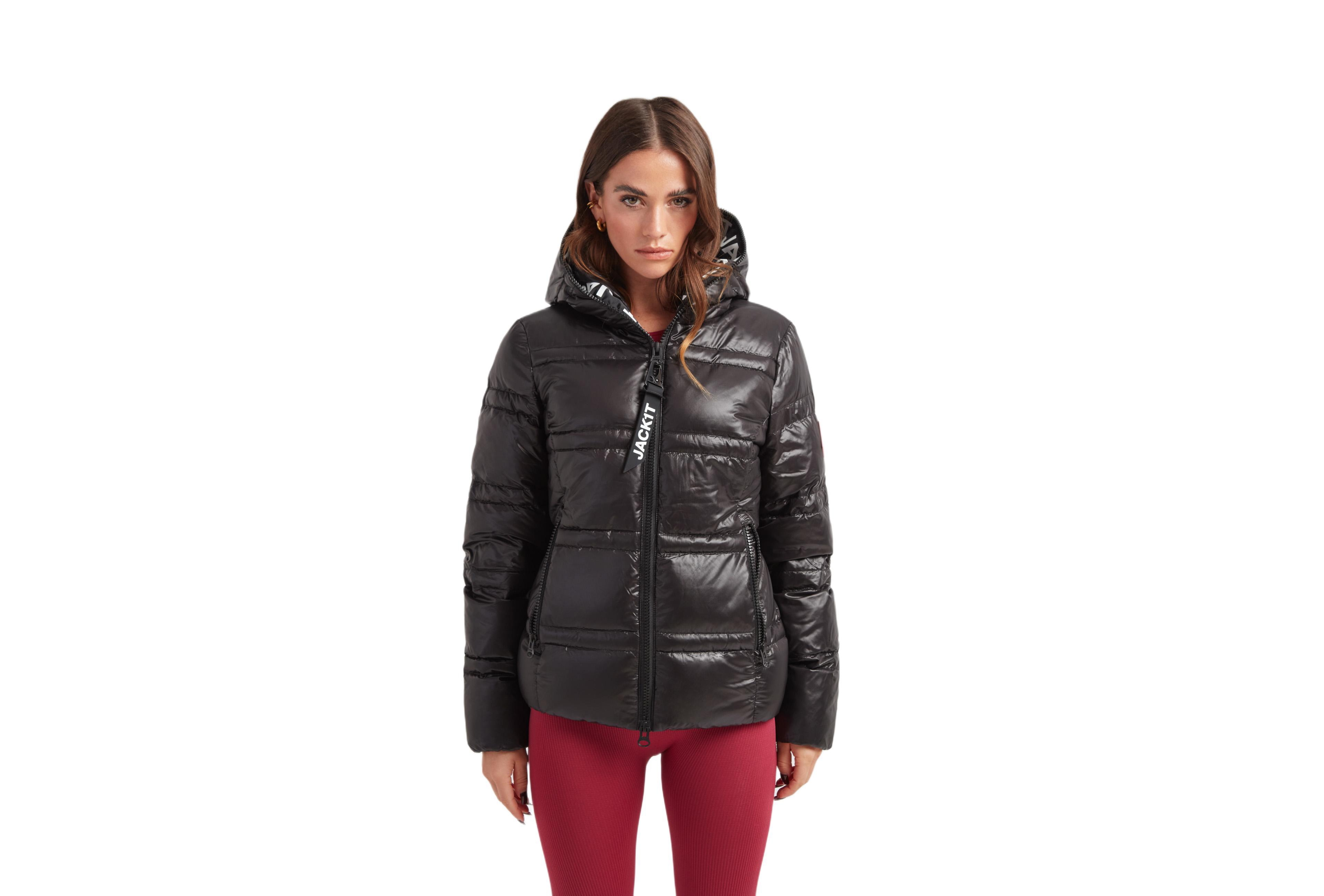 JACK1T Women's R4D Tramline Racer Hooded Puffer Jacket