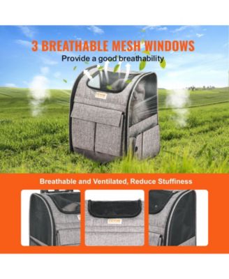 Rolling Pet Carrier Backpack with Removable Wheels for Under 18LBS Dog and Cat Travel Carrier Airline Approved for Small Dogs and Medium Cats