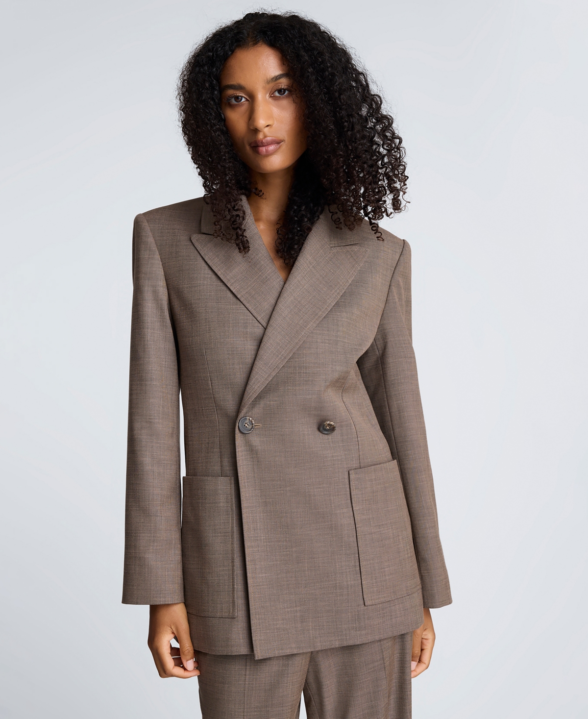 Kenneth Cole Women's Double-Breasted Contour Jacket