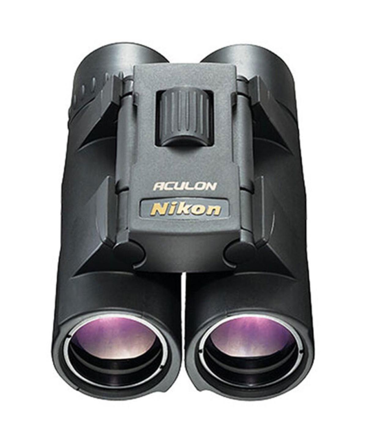 Nikon 10x25 Aculon A30 Roof Prism Binoculars with 5.0 Degree Angle of View, Black - Refurbished