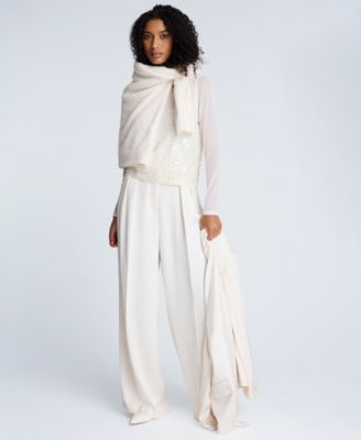 Women's Paillette Mesh Long-Sleeve Top