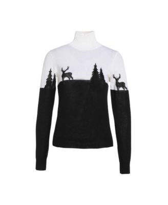 Women's Bellemere Merino 'Deer & Tree' Sweater