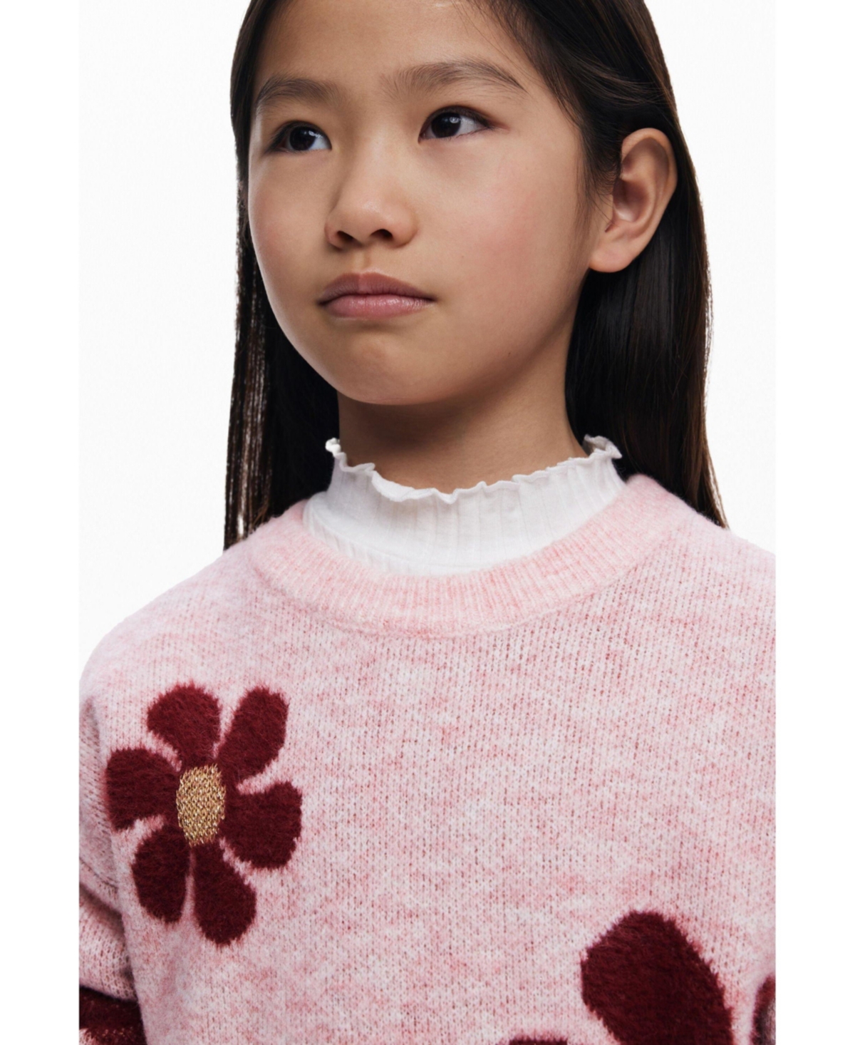 Desigual Girls Girls's Large floral sweater