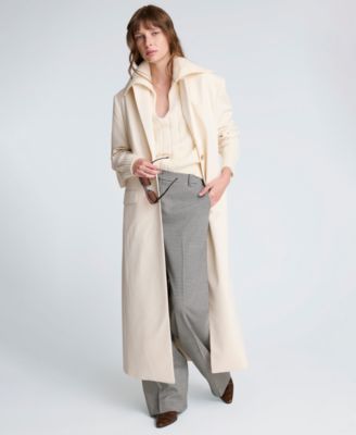 Women's V-Neck Wide Rib Polo Sweater