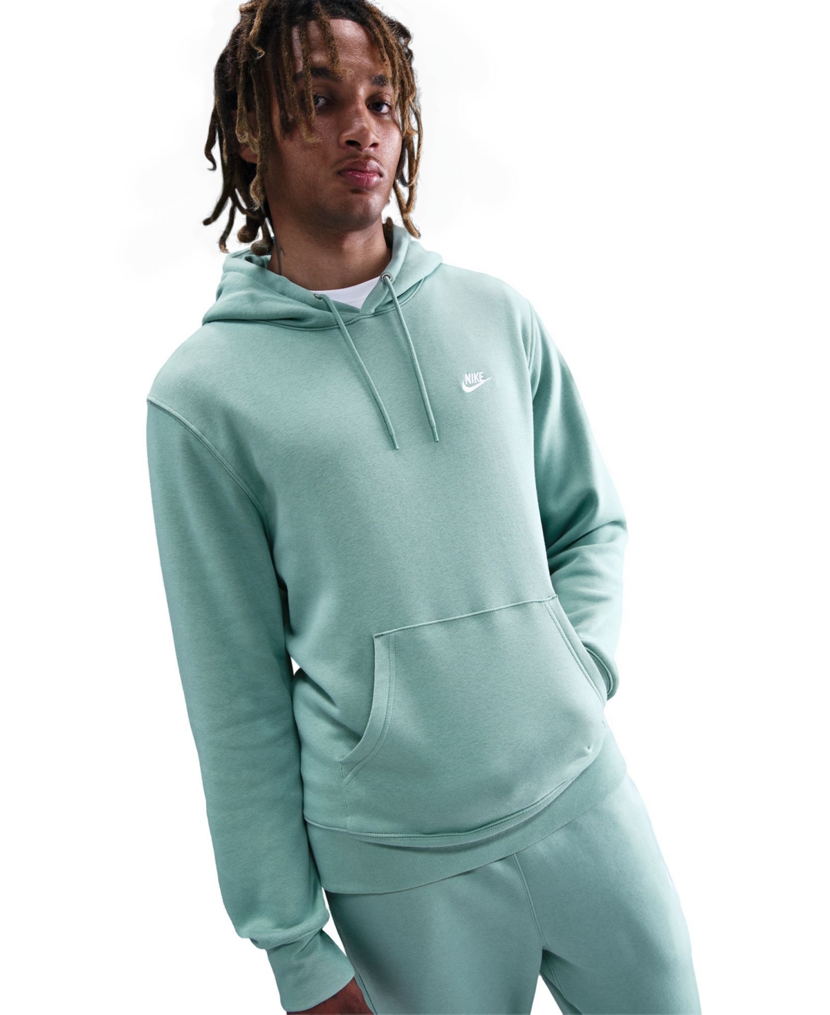 Nike Club Men's Pullover Fleece Logo Hoodie