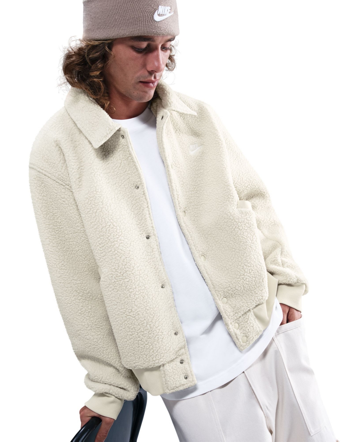 Nike Men's Sportswear Club High-Pile Coaches Jacket