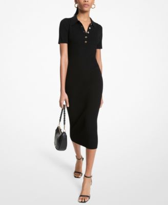 Michael Kors - Women's Polo Collar Midi Dress