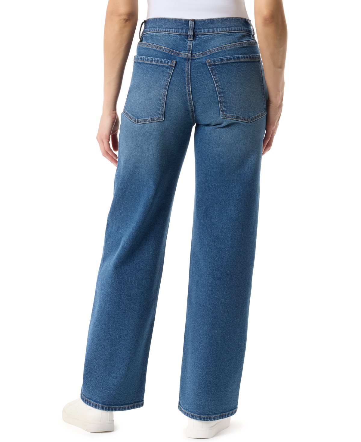 Gloria Vanderbilt Women's Relaxed Fit Wide-leg Jeans In Blue