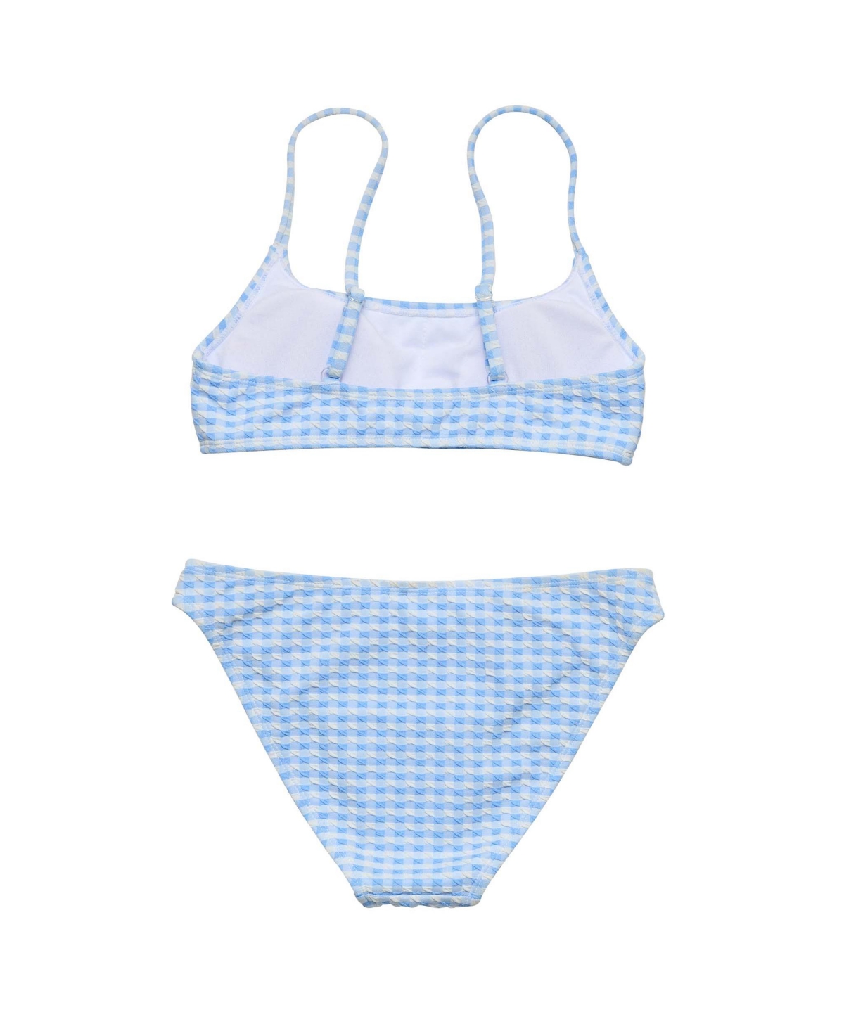 Snapper Rock Big Girls Seaside Gingham Teen Crop Bikini