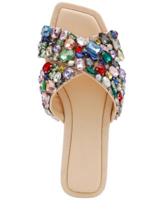 Women's Levity Embellished Flat Slide Sandals