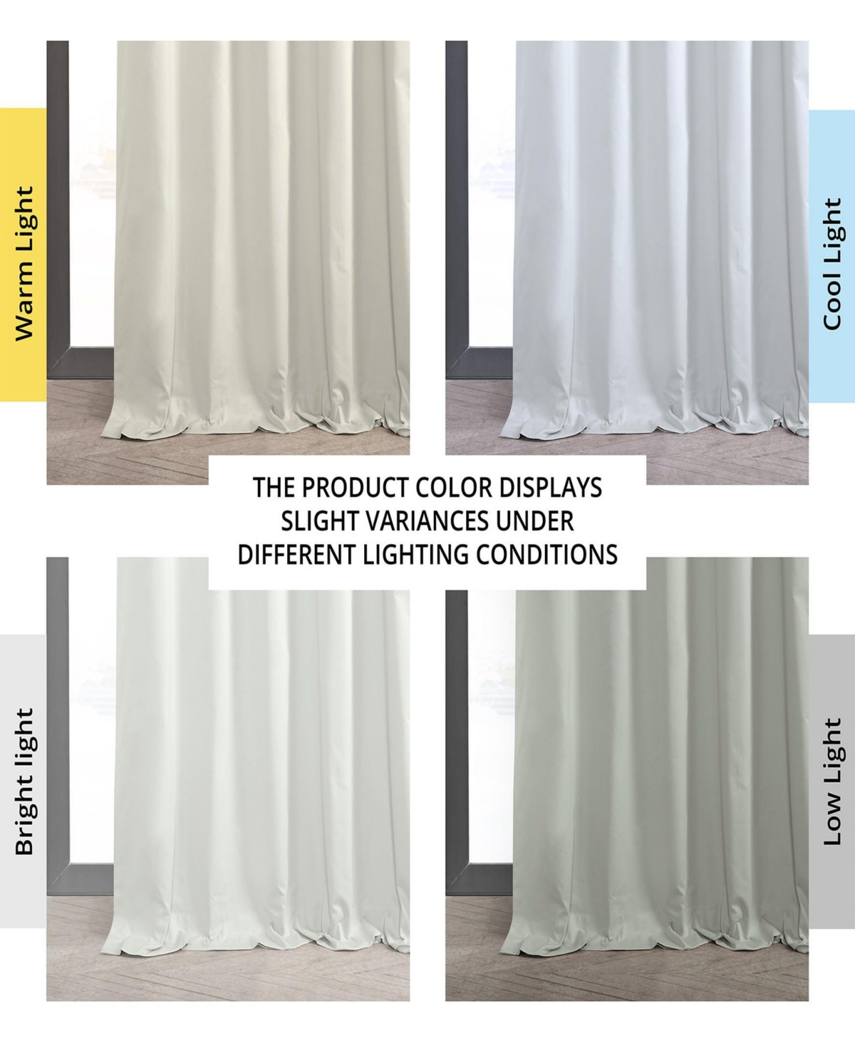Half Price Drapes Fresh Popcorn Solid Cotton Hotel Blackout Curtain