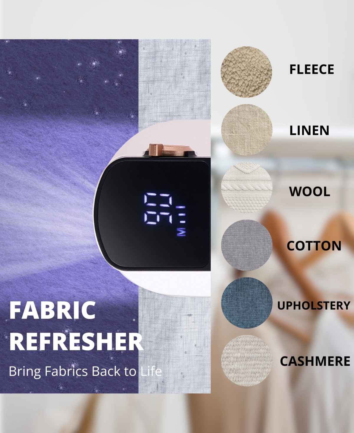 True & Tidy Led Turbo Fabric 7" Shaver With Led Headlight In Multi