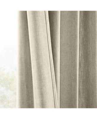 Simply Faux Linen Light Filtering Curtain Pair (2 Panels)