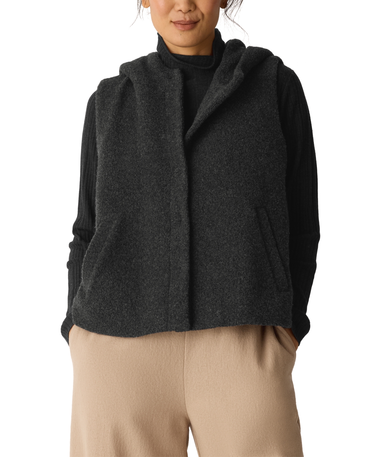 Eileen Fisher Women's Hooded Jacket, Regular and Plus