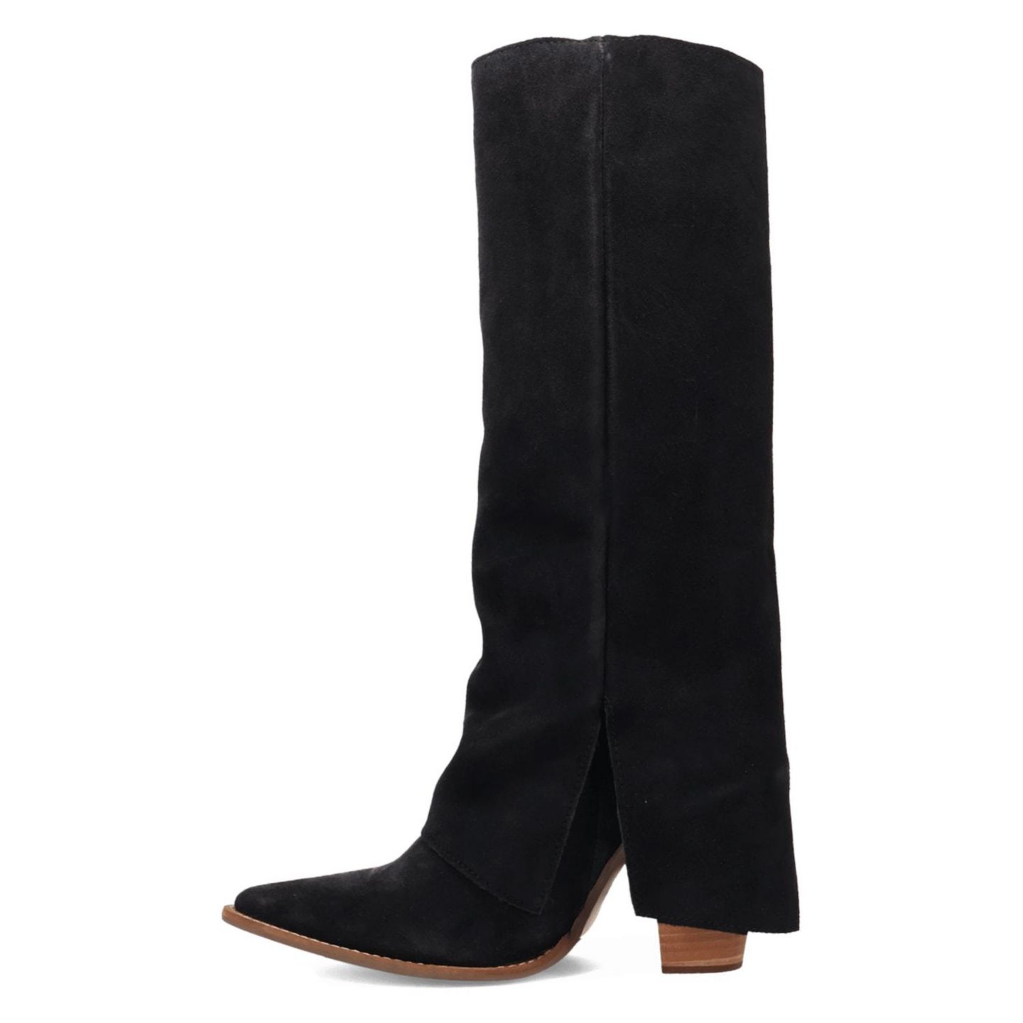 Женские ботинки Dingo Buckle Bunny Suede Leather Boot, цвет: Чёрный — фото 3