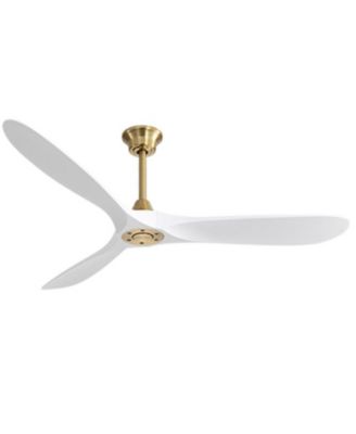 60-inch Modern Luxury Golden 3-Blade Ceiling Fans with Remote Control and Timer Function