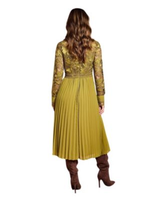 Women's Long Sleeve Midi Shirt Dress