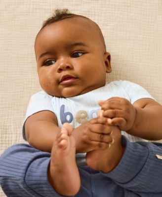 Baby Boys' Short-Sleeve Bodysuits, 3-Pack Set