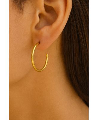 Allegra Oval Hoop Earrings