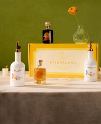 Essential Flavored Vinegar and Extra Virgin Olive Oil Gift Set, 6 Piece