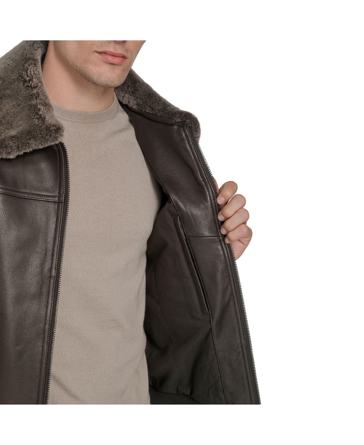 Andrew Marc Black Label Men's Hedland Leather Jacket