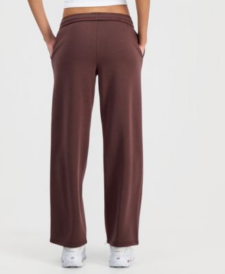 Juniors' High-Rise Fold-Over-Waist Fleece Pants 