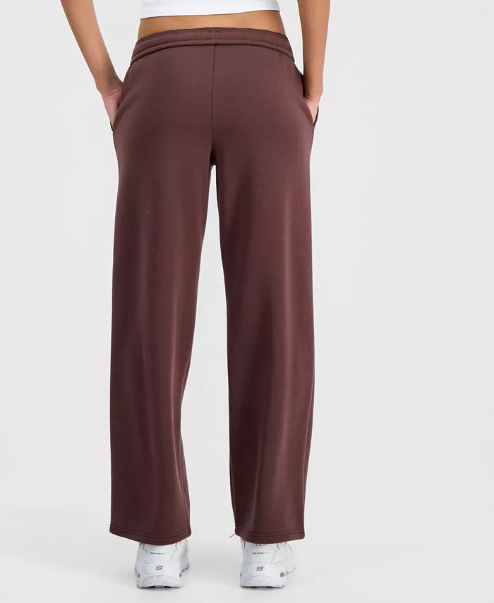 Juniors' High-Rise Fold-Over-Waist Fleece Pants - thumbnail 6