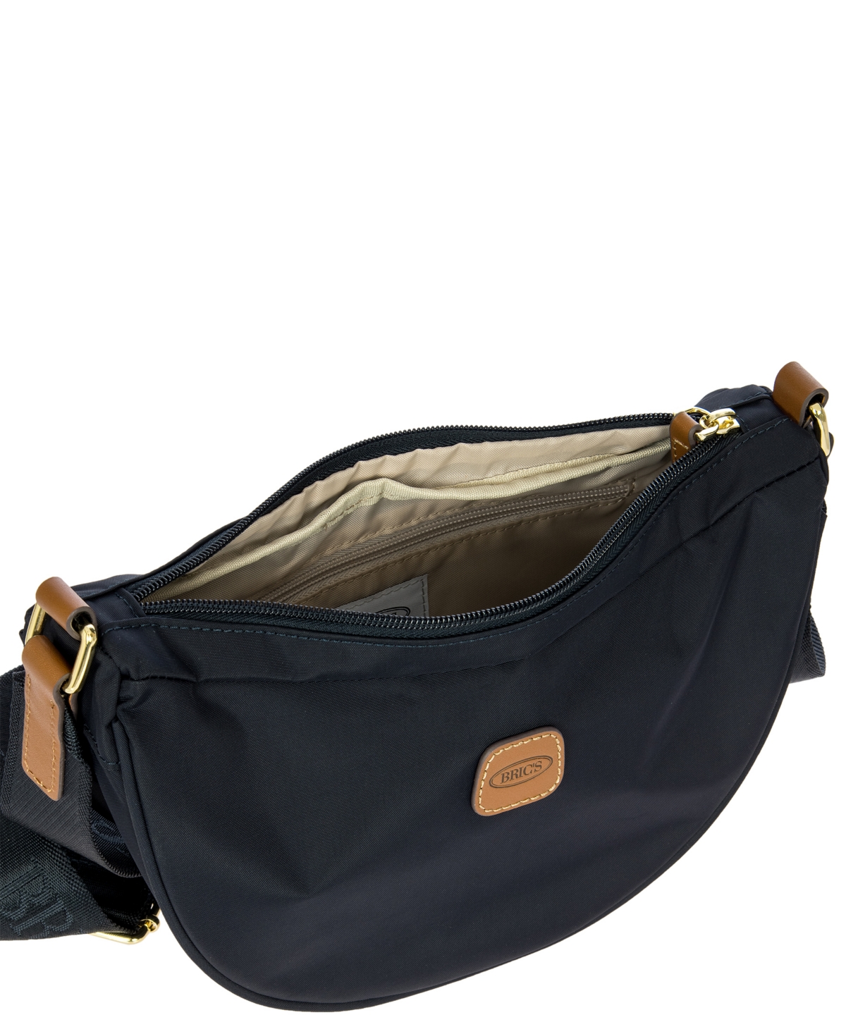 Bric's X-travel Mini Halfmoon Bag In Black