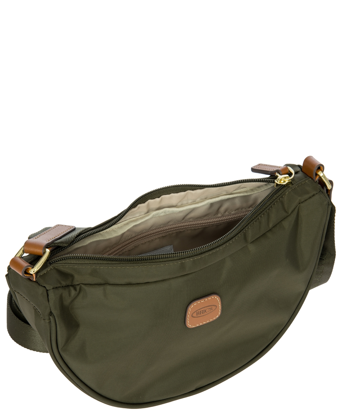 Bric's X-travel Mini Halfmoon Bag In Green