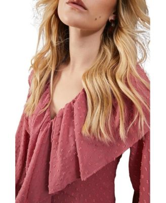 Women's Dobby Chiffon Midi Dress