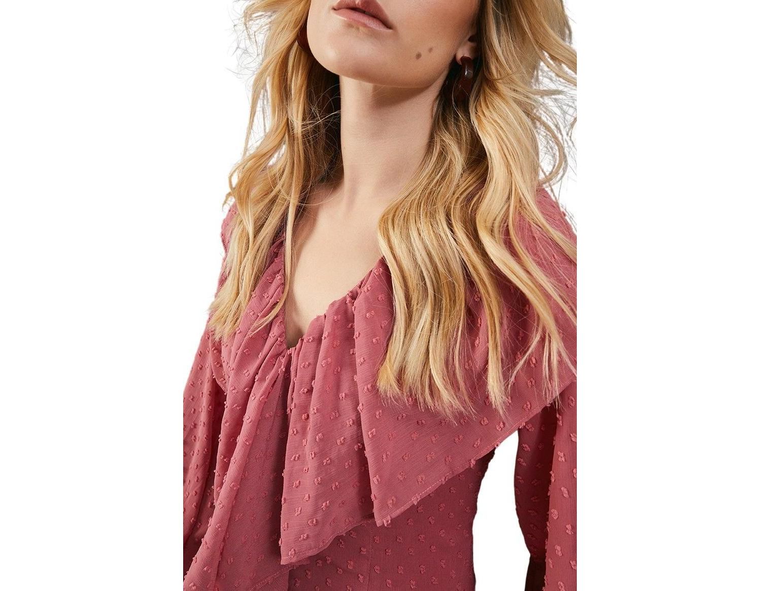 Women's Dobby Chiffon Midi Dress