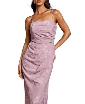 Women's Midaxi Dress With Wrap Skirt