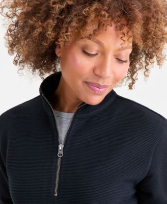 Petite Mock-Neck Sweatshirt, Macy's Exclusive