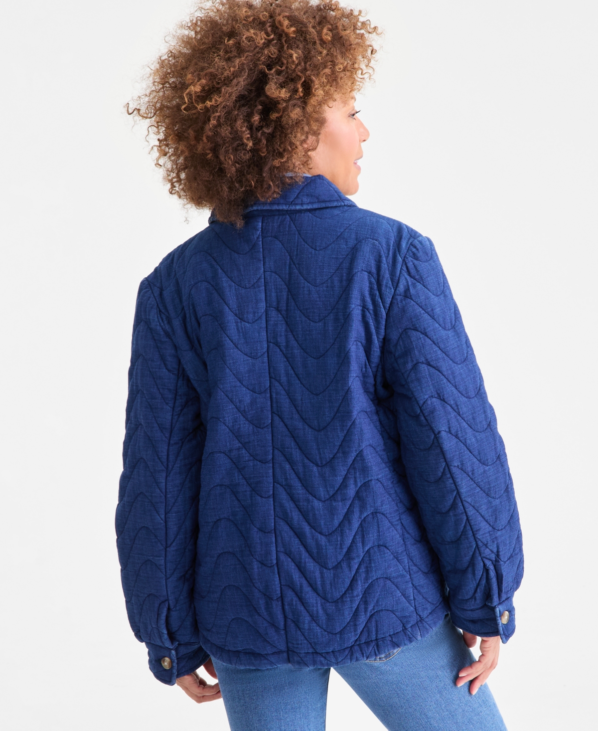 Style & Co Women's Cotton Quilted Shacket, Macy's Exclusive
