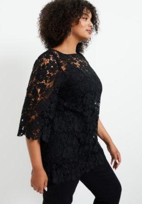 Women's June and Vie Allover Lace Top