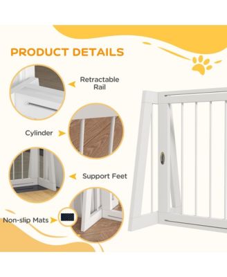 Freesding Pet Gate with Retractable Length, 28"-75",