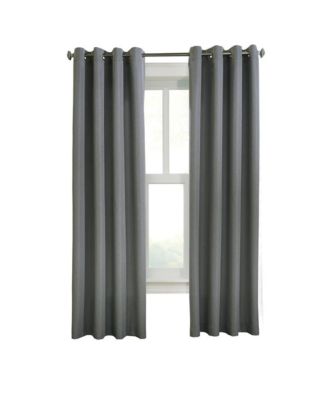 Margaret Light Filtering Window Treatment Grommet Curtain Panel for Bedroom 52" x 108" Charcoal