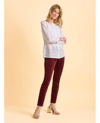 Women's Angelica Long Sleeve Round Neck Shirt