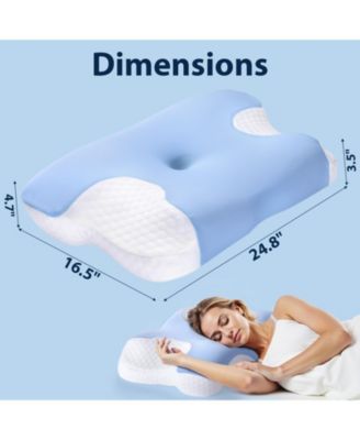 Ergonomic Cervical Memory Foam Pillow – Contour Neck Support for Pain Relief & Better Sleep