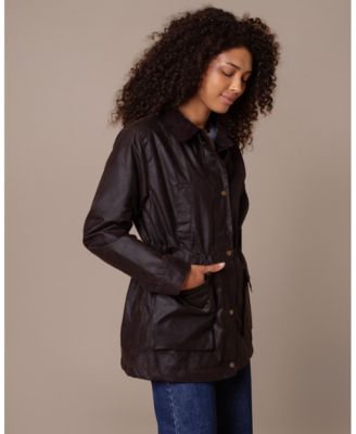 Women's British Waxed Cotton Zip Thru Jacket