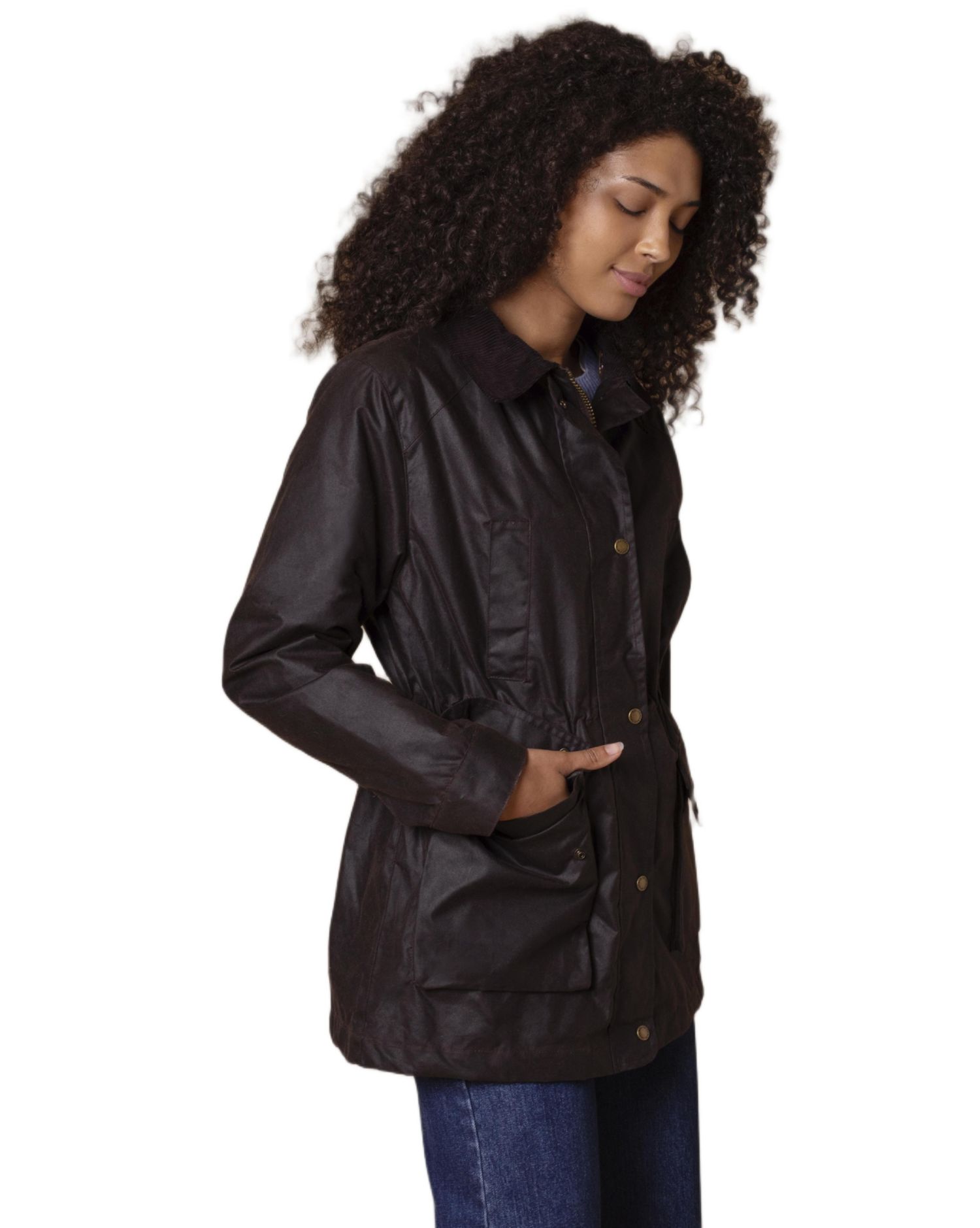 Women's Celtic and Co. British Waxed Cotton Zip Thru Jacket