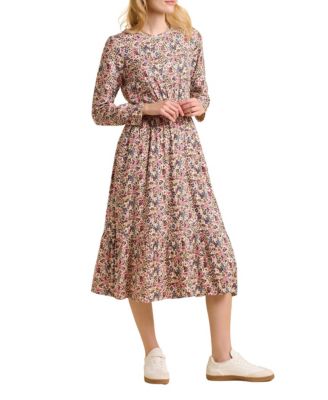 Women's Abloom Long Sleeve Floral Midi Dress
