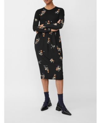 Women's MaNamo Long Sleeve Midi Dress