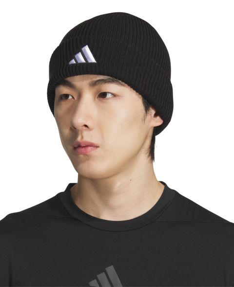 Мужская шапка adidas Team Issue 2 Embroidered Beanie, цвет: Чёрный