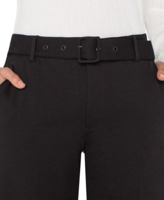 Women's Belted Kelsey Wide Leg Trousers