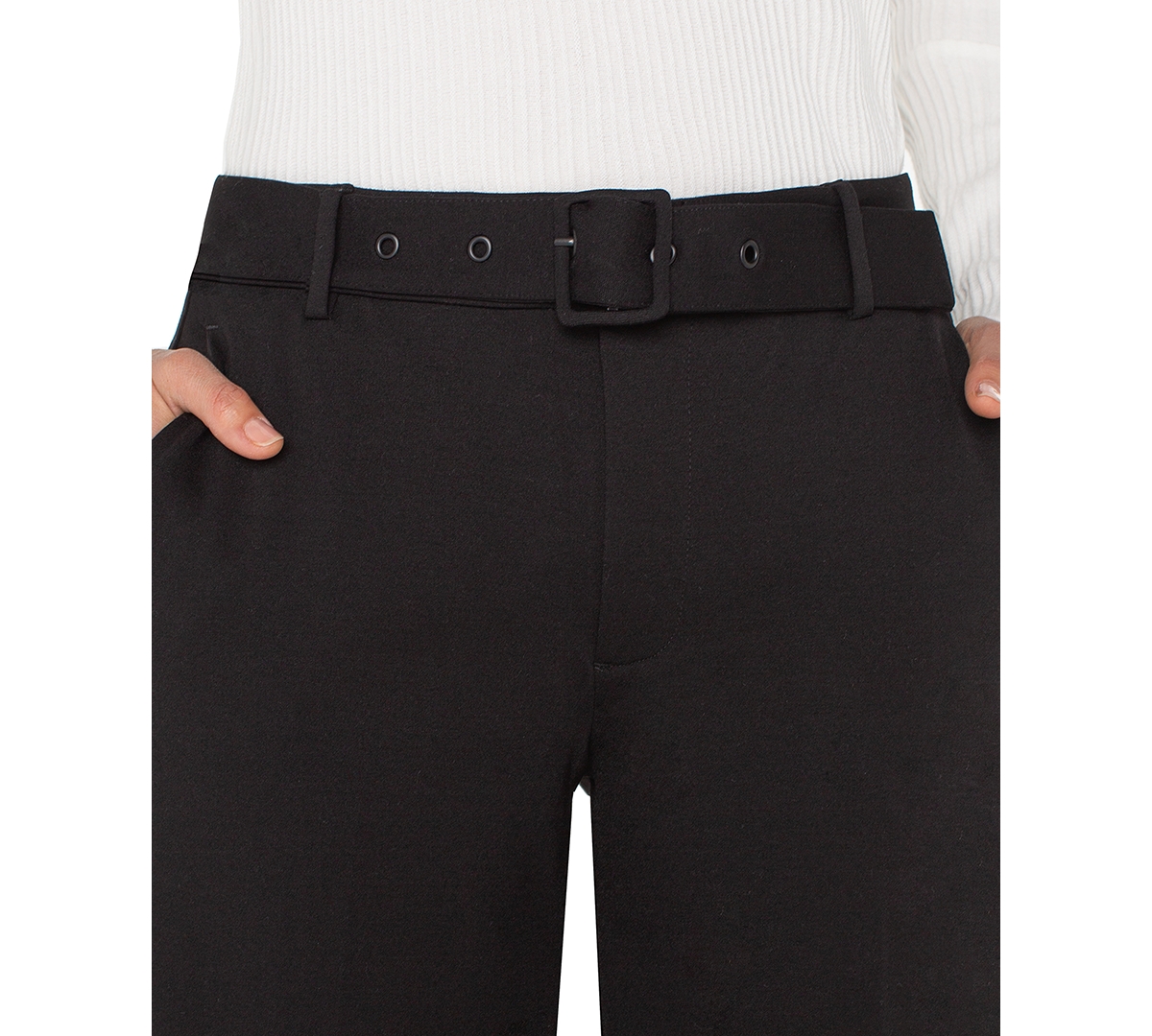 Liverpool Los Angeles Women's Belted Kelsey Wide Leg Trousers